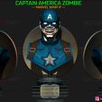 0001.jpg Zombie Captain America Bust - Marvel What If Comics 3D print model