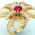 Nhan-luoi-N5098-05.jpg Flower ring - Mesh ring - Womens ring - N5098