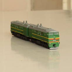 T2232q.png Free 3D file 2TE10M diesel locomotive 1:100・3D printing template to download