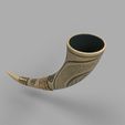 kells-drinking-horn-sp-render-3.jpg Viking drinking horn with an ornamental dragon design