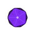 d10_20.stl 50 mm polyhedral dice