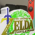 render_005.png ZELDA TEARS OF THE KINGDOM - NINTENDO SWITCH TABLE STAND WITH DOCK + 20 GAMES
