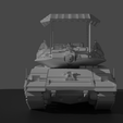 Tent03.png Merkava mark IV with Anti-Drone cage 3D print model