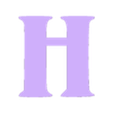 H.stl Stranger Things Logo