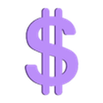 Signo Dolar Topper Frontal.stl TOPPER SIGNO DOLAR