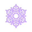 Snowflake Ornament.stl 2D Snowflake Ornament
