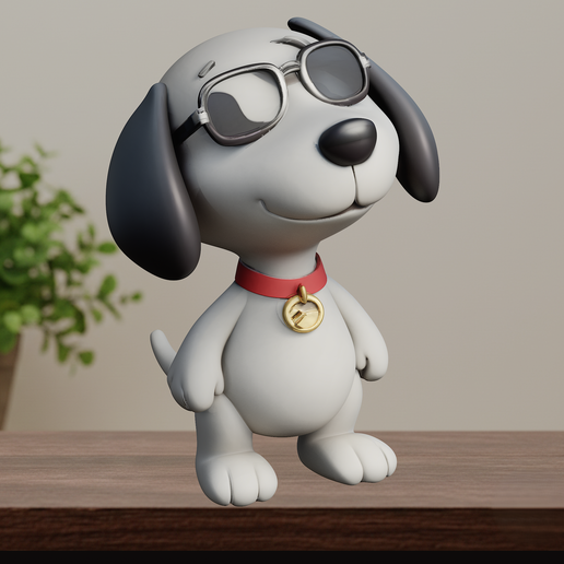 Snoopy HD STL - Snoopy 3D Figure High Definition Style
