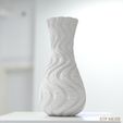 Flower-Vase-Class-A-3B-Wireframe-STP0523_00000.jpg Flower Vase Pot Decorative 3D Print