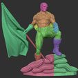 1.jpg 3D-Datei Captain America Statue・Design für 3D-Drucker zum herunterladen