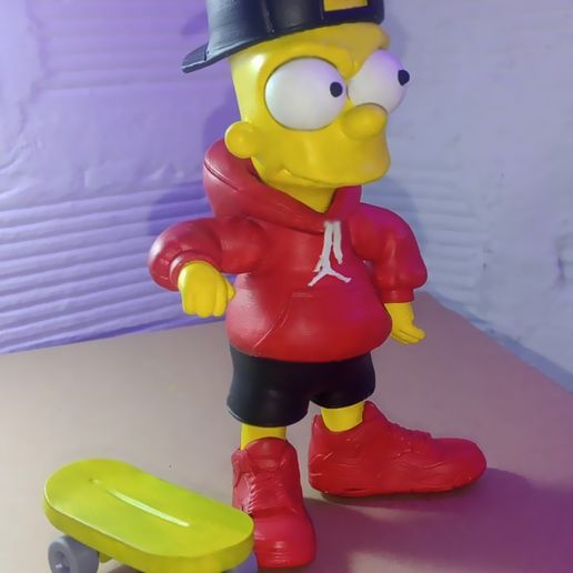 3.jpg 🛹 Bart Simpson Urban Vibes - (Full Multipart / 3MF)