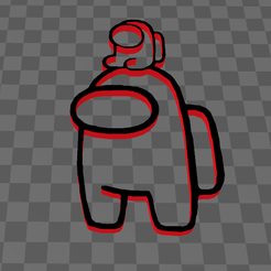 Among-Us.png Fichier 3D gratuit Among Us 👀😃・Design pour imprimante 3D à télécharger