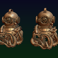 01.png Diving helmet with octopus
