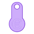 EinkaufsmarkeEuro.stl Shopping Card Chip Keychain - Shopping Token Coin - 10 Variations