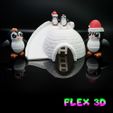 Penguins-Igloo-7.jpg Flex 3D Penguin Chunkies and Igloo