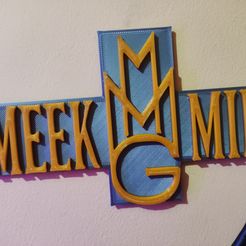 IMG_20211029_205927.jpg Файл STL Логотип Meek Mill・Шаблон для 3D-печати для загрузки