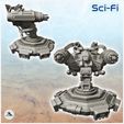 2.jpg Firing turret with double guns and rockets (1) - Future Sci-Fi SF Infinity Terrain Tabletop Scifi
