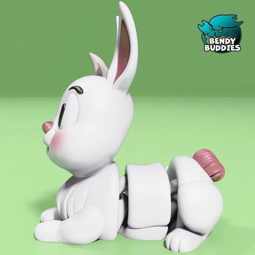 🐇 Hopsa Cute Rabbit / Bunny Articulated / Print-in-Place Hare Animal ...