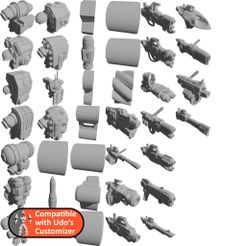 folder.jpg Бесплатный 3D файл Тяжелое оружие и рюкзаки переделаны для Customizer и Tube Generator・Шаблон для загрузки и 3D-печати