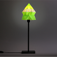 download.png Free STL file Origami Table Lamp・3D printing design to download