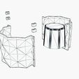 GEO-ONE.jpg Free STL file Geometric Concrete Pot Mold・3D printable model to download