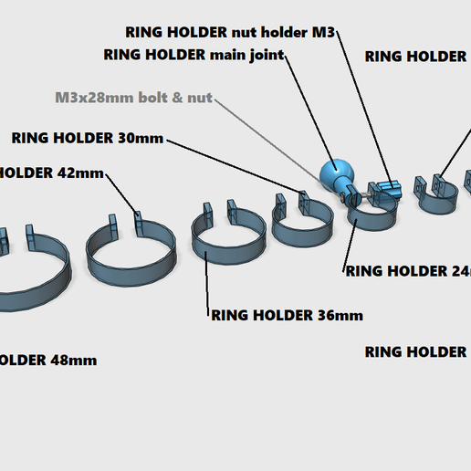 ring holder.png Télécharger fichier Bras universel • Modèle imprimable en 3D, Job