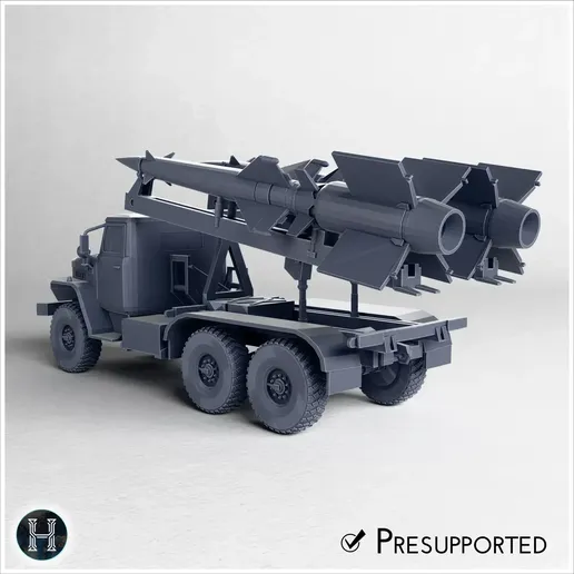 🚚 S-125 Neva Pechora SA-3 Goa SAM missiles truck - Soviet Union ...