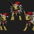 jolteon-natal-2.jpg Pokemon - Eeveelutions  in Christmas Style