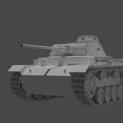 pzIII-rend.png OBJ file Panzer III・Model to download and 3D print