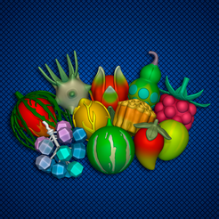 1r.png Fichier STL Zelda totk fruit pack・Modèle pour imprimante 3D à télécharger