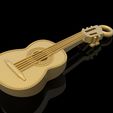 1.jpg Guitar pendant music jewelry 3D print model