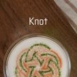 04.knot.jpg Two-Color Latte Art Stencils ver.2
