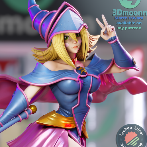 Dark Magician Girl - yugioh 3D model
