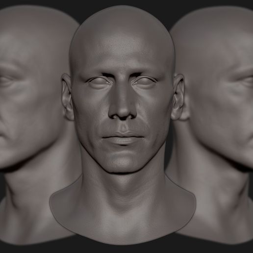 Keanu Reeves likeness sculpt 3D model 3D model
