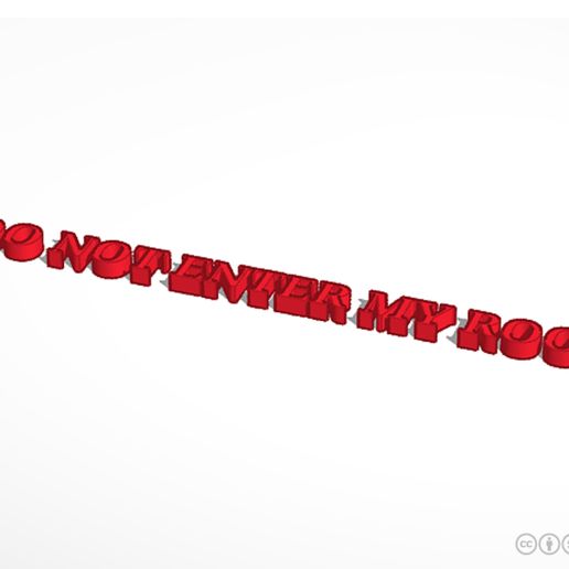 Do not enter my room 3D model