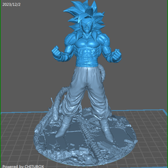 3D file Tablos - Goku SsJ 5 タブロス 👾・3D printing design to download・Cults