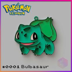 LLAVERO-BULBASUR-F.jpg STL file BULBASAUR KEYCHAIN / POKEMON KEYCHAIN COLLECTION・Design to download and 3D print