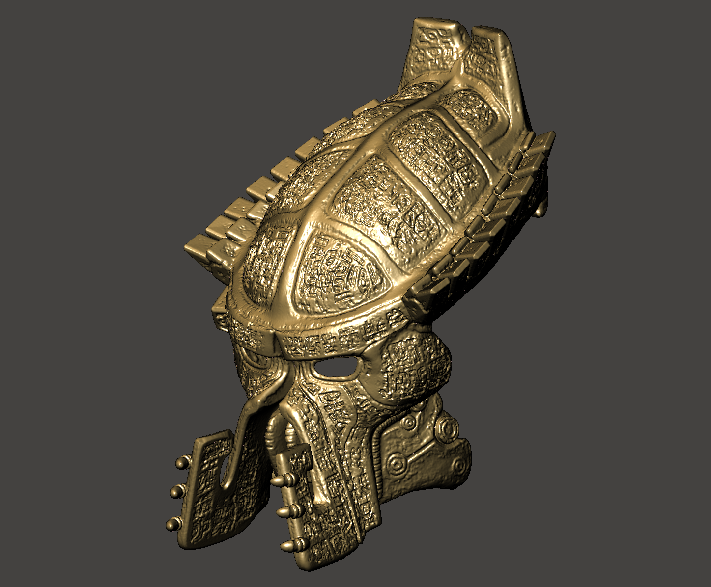 STL file PREDATOR LORD BIOMASK COSPLAY 11 HELMET AVP ANCIENT PREDATOR