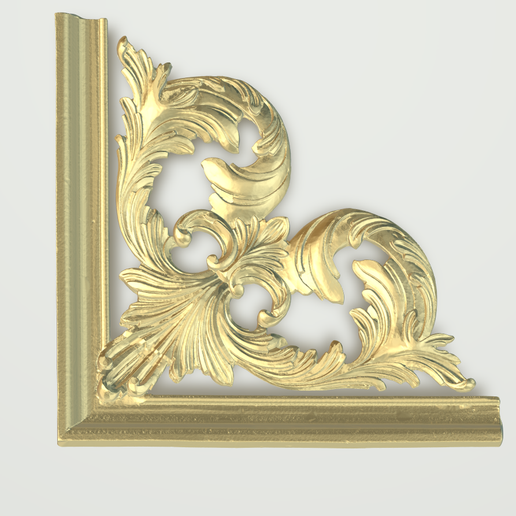 Baroque Ornamental Relief 059 STL