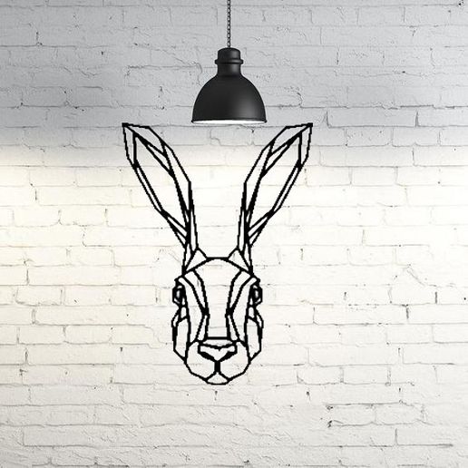 a2d7eb0105c6f8ebd9e361136f0d48d0_display_large.jpg Bunny Wall Sculpture 2D