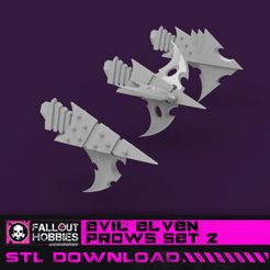 Evil-Elven-Prow-Set-2-1.jpg Archivo 3D Set 2 de proas de incursor elfo malvado・Modelo para descargar e imprimir en 3D