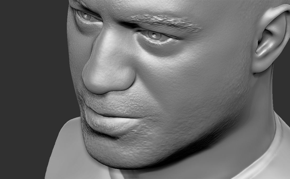 18.jpg OBJ file Joe Rogan bust for 3D printing・3D print design to download, PrintedReality