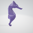 34.png Seahorse low poly