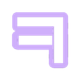 F_Ucase.stl squid game - alphabet font - cookie cutter