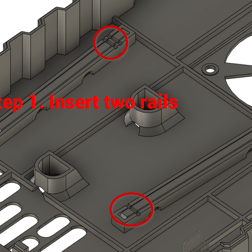 step1.png Sovol Klipper Screen cooling fan case SV07, SV07+, SV06, SV06 Plus