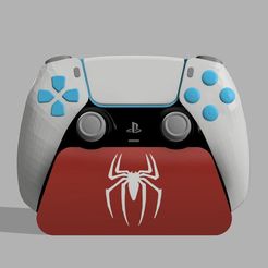 PS5-Arana-4-F.jpg Файл 3D ПОДСТАВКА ДЛЯ PS5 ЧЕЛОВЕК-ПАУК・3D модель для печати скачать