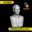 Jack-Kerouac-Personal.png 3D Model of Jack Kerouac - High-Quality STL File for 3D Printing (PERSONAL USE)