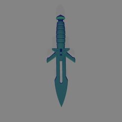 2.jpg STL file Star Trek Klingon Knife・3D print object to download