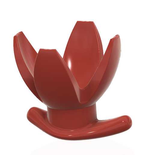 female male anal plug Folding Tulip Anus ass Expander butt hook silicone  abp-46 3d print cnc STL File for Cults