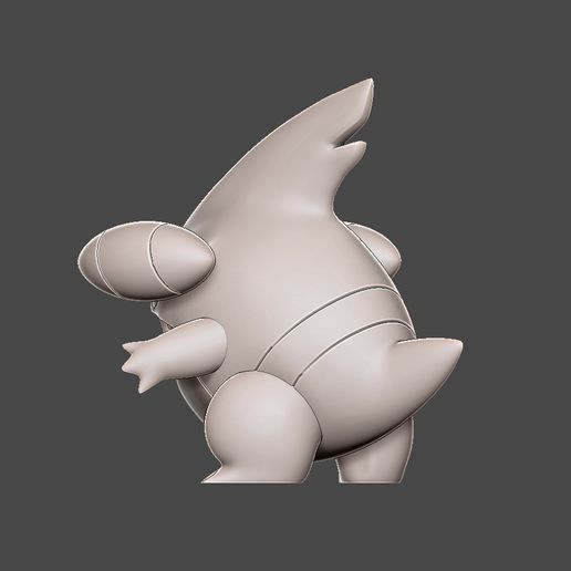 ZBrush-Document6.jpg Pokemon gible
