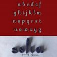 169.jpg SOFIA lowercase 3D letters STL file